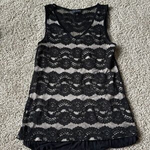 The Limited black lace blouse